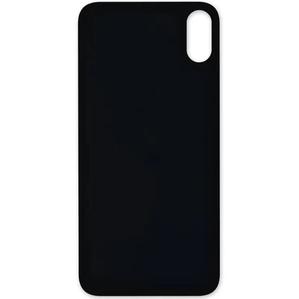 Rear Glass Replacement with Bigger Size Camera Hole Carving for iPhone X (NO LOGO)-Black Rear Glass Replacement with Bigger Size Camera Hole Carving for iPhone X (NO LOGO)-Black